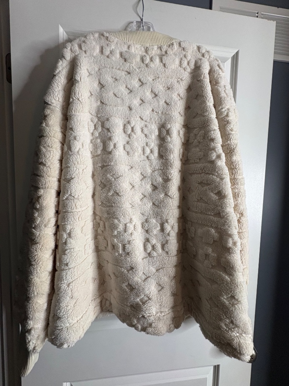Free People Cable Knit Sweatshirt in Ivory - Picture 2 of 4